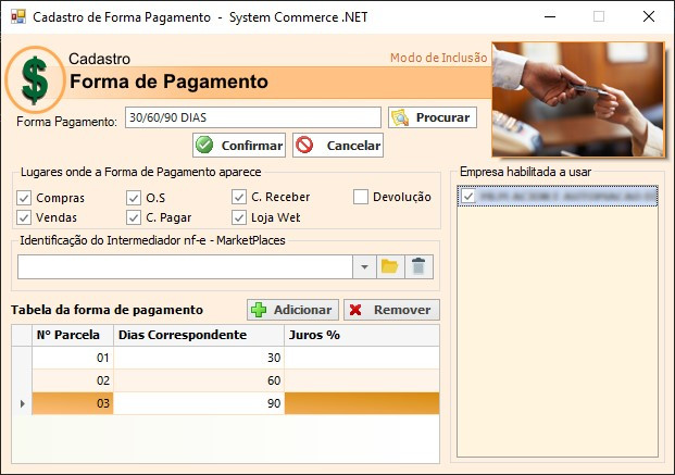 Forma Pagamento