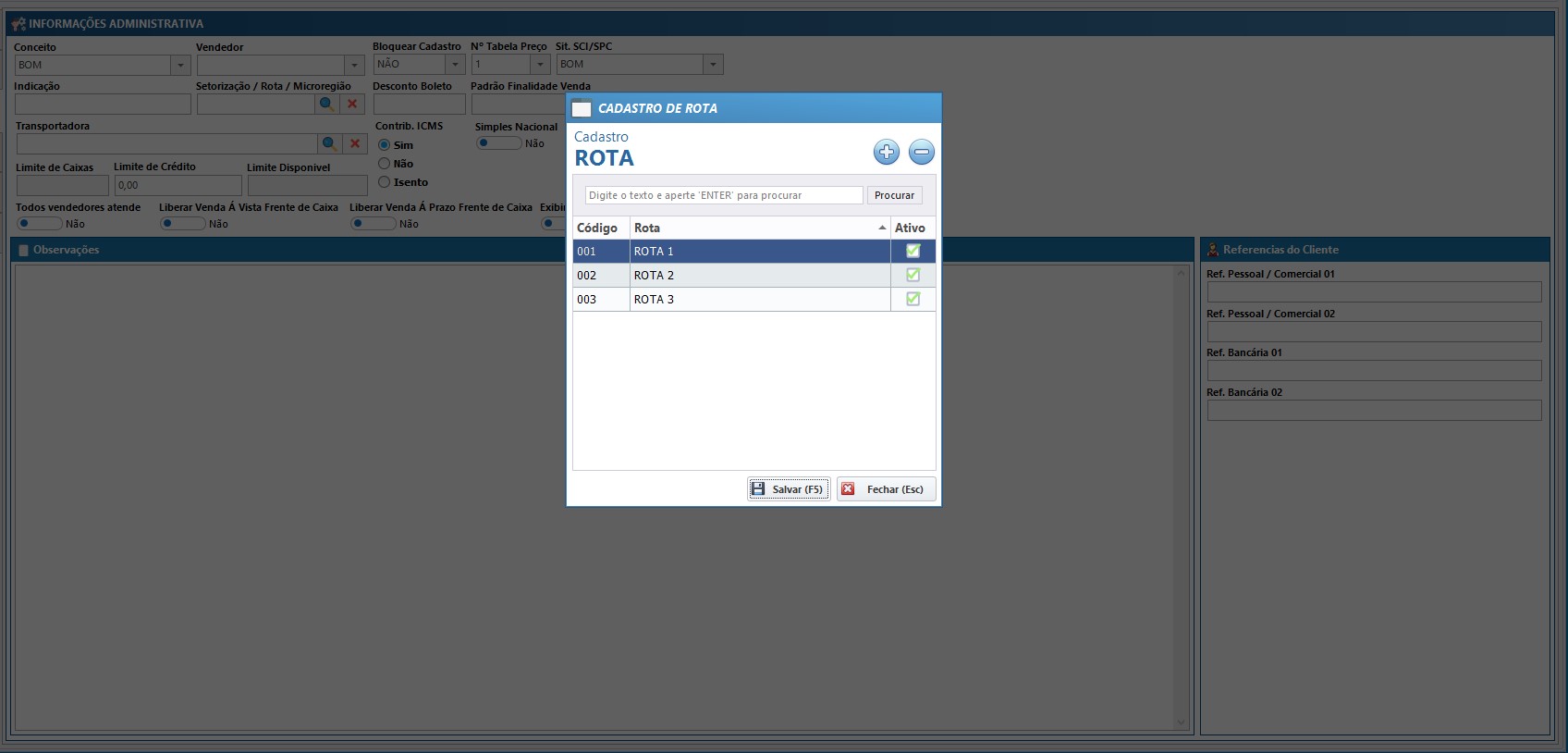 Setorização do Cliente