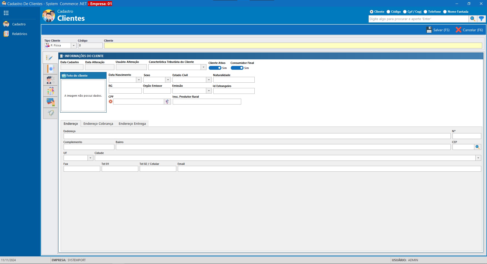 Cadastro Pessoa Fisica