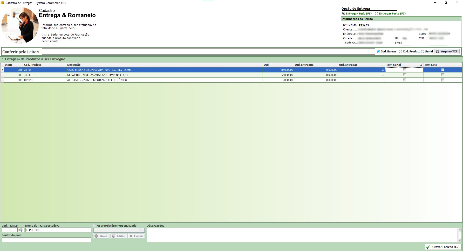 Gerenciador de Entrega
