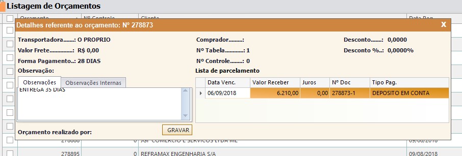 Gerenciador de Orçamentos