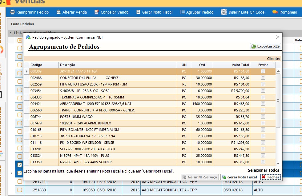 Gerenciador de Vendas