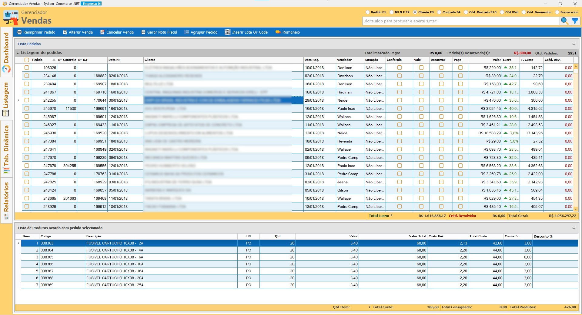 Gerenciador de Vendas