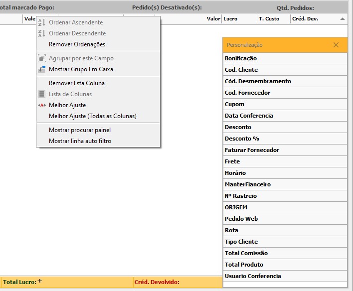 Gerenciador de Vendas