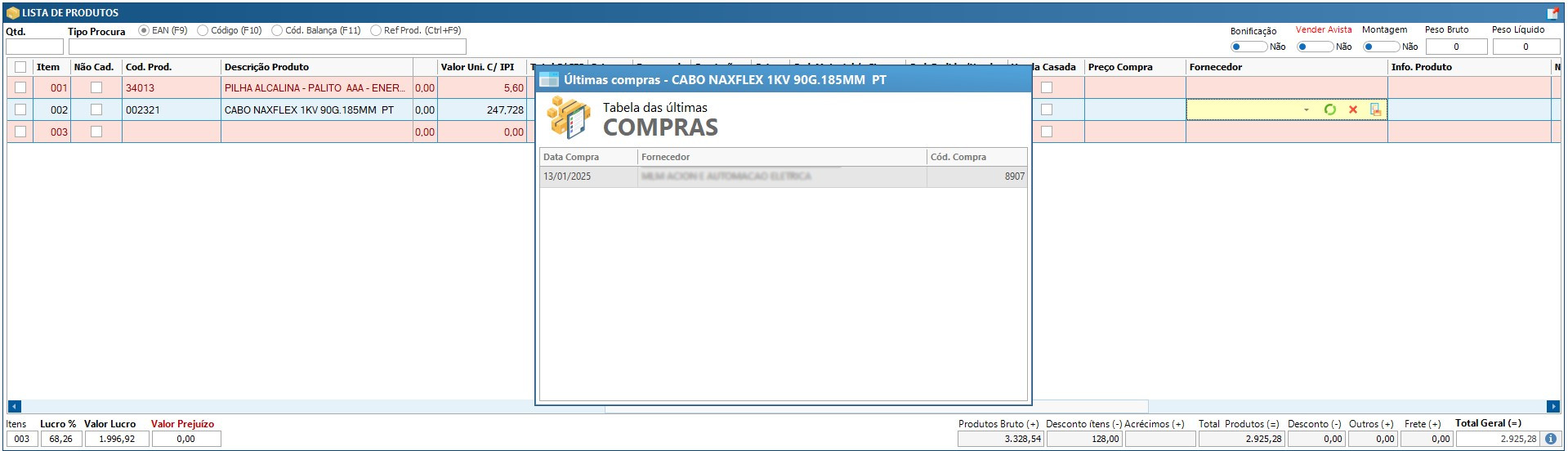 Vendas e Orçamentos