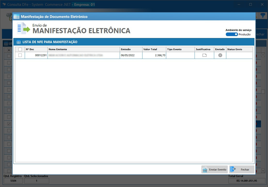 Consulta NF-e e CT-e