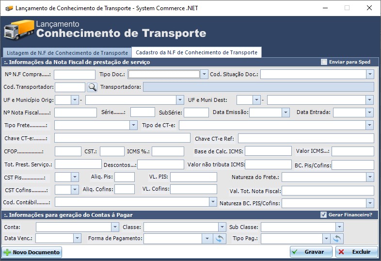 Conhecimento de Transporte