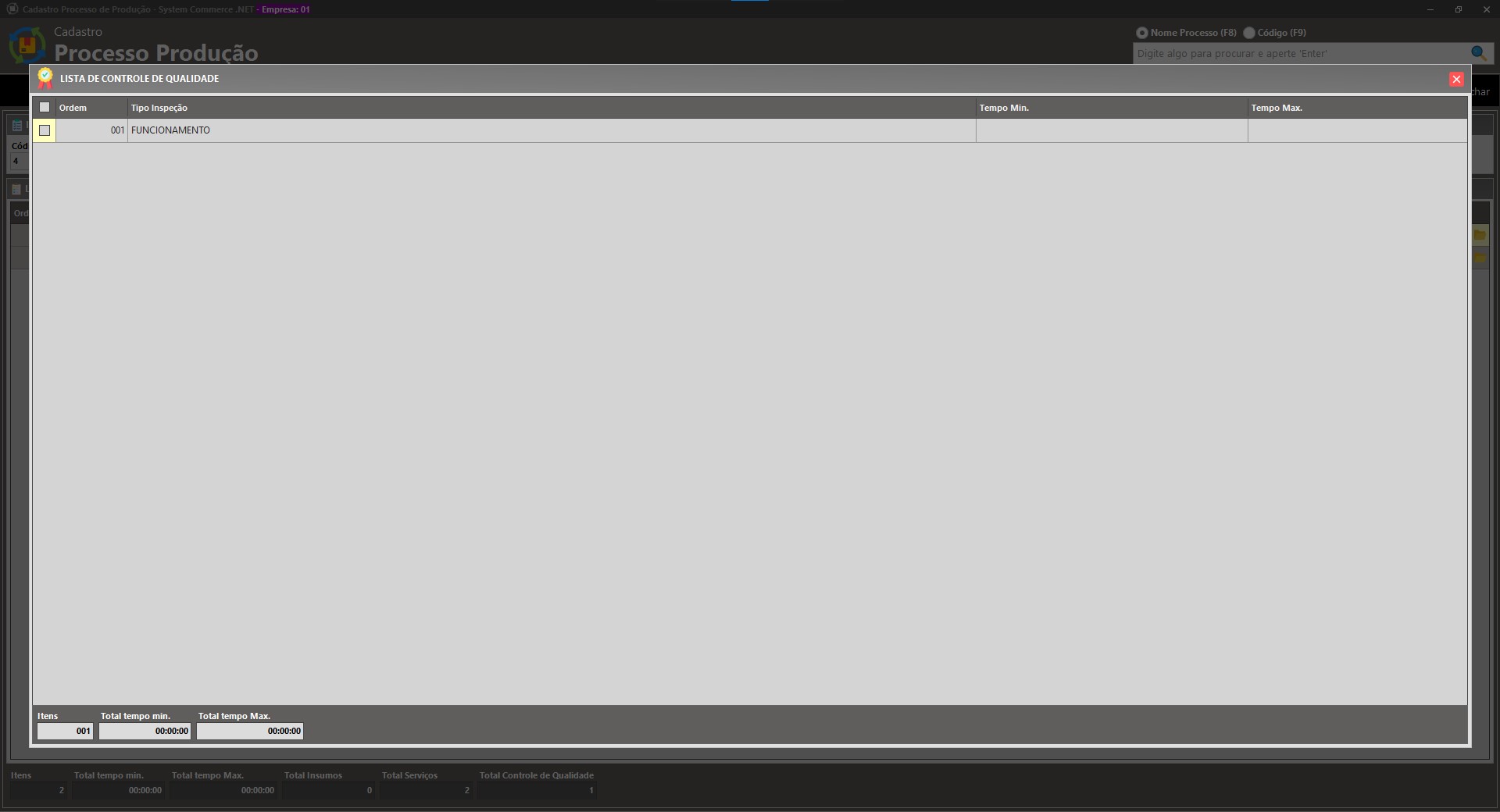 Processo de Produção
