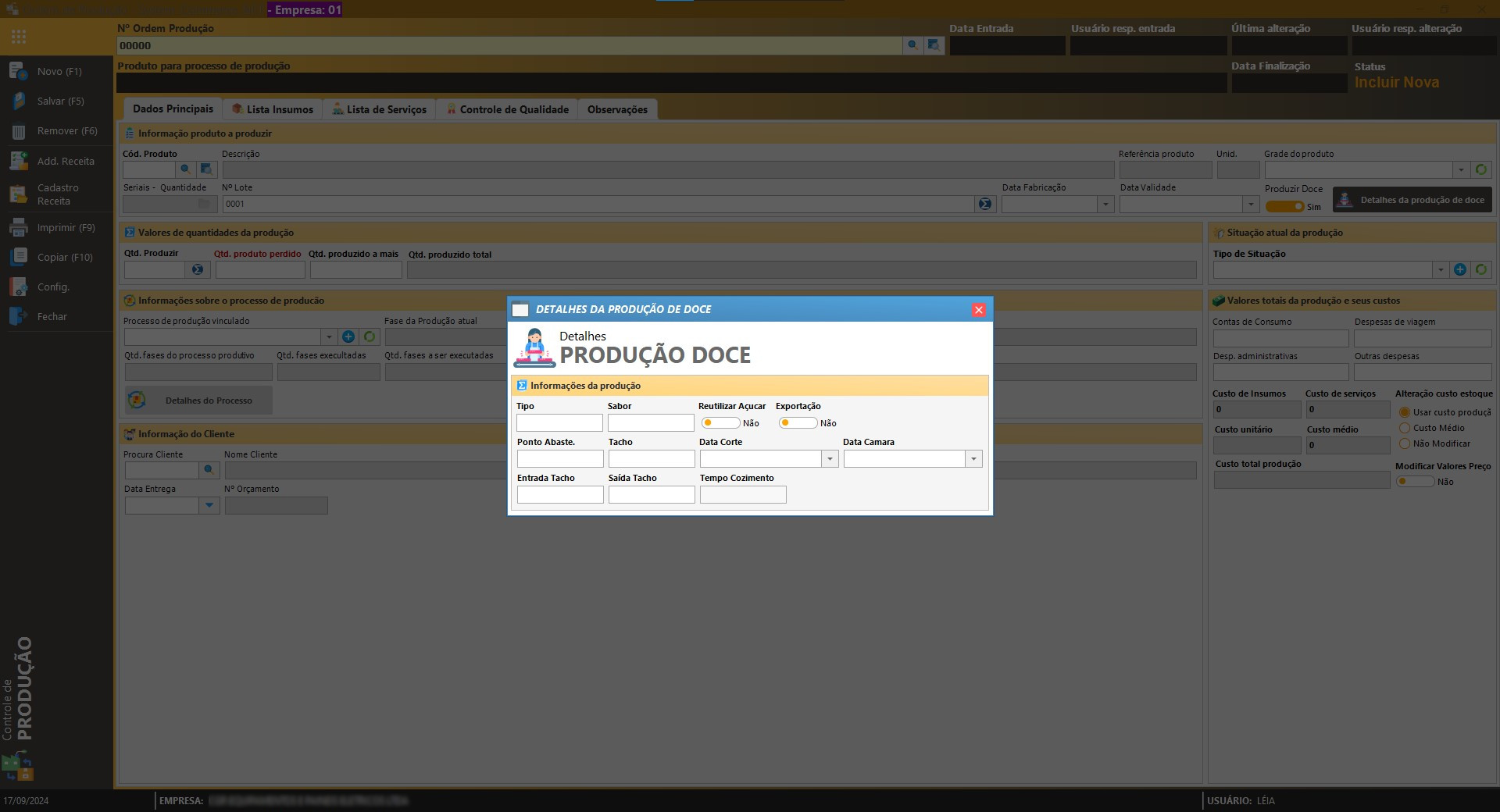Controle de Produção