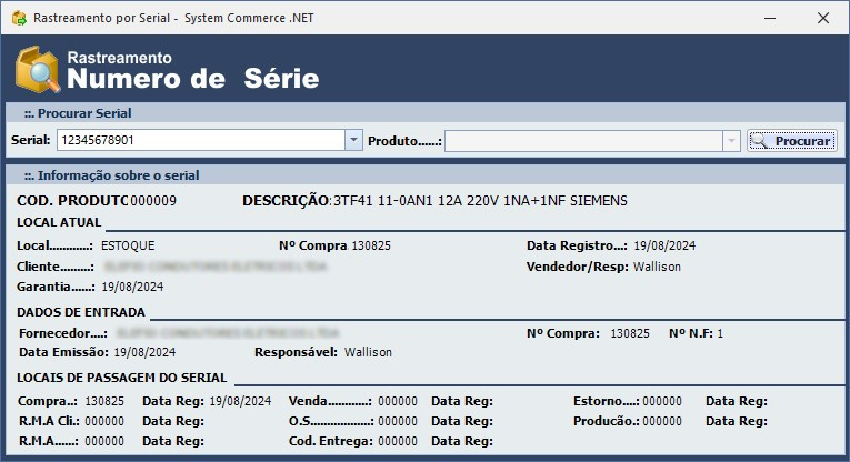 Rastreamento de Serial