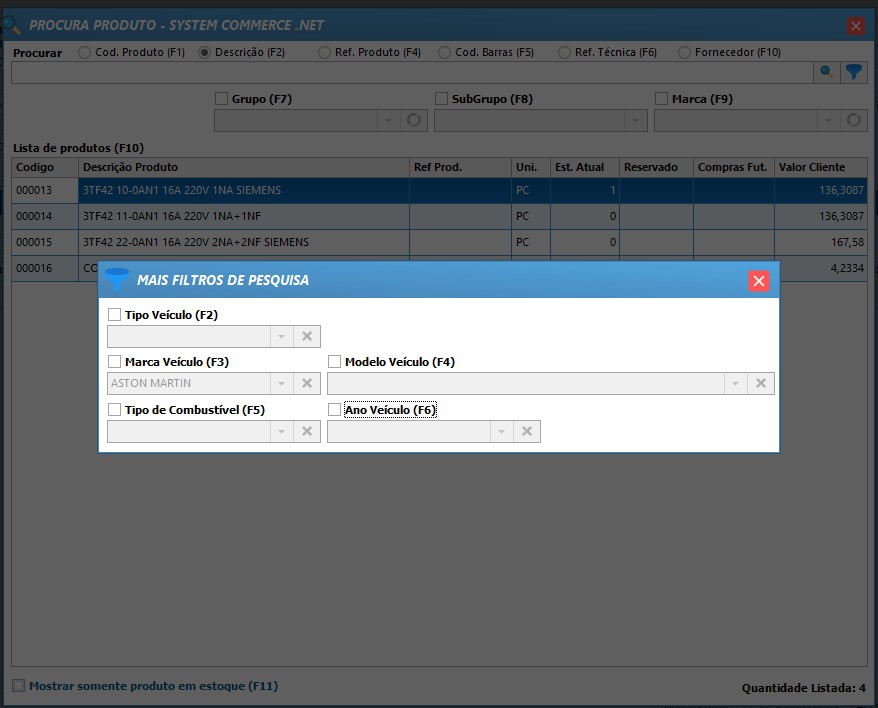 Similaridade de Peças