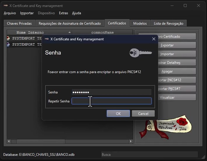 Senha do Certificado