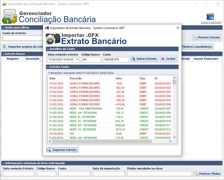 Conciliação Bancária