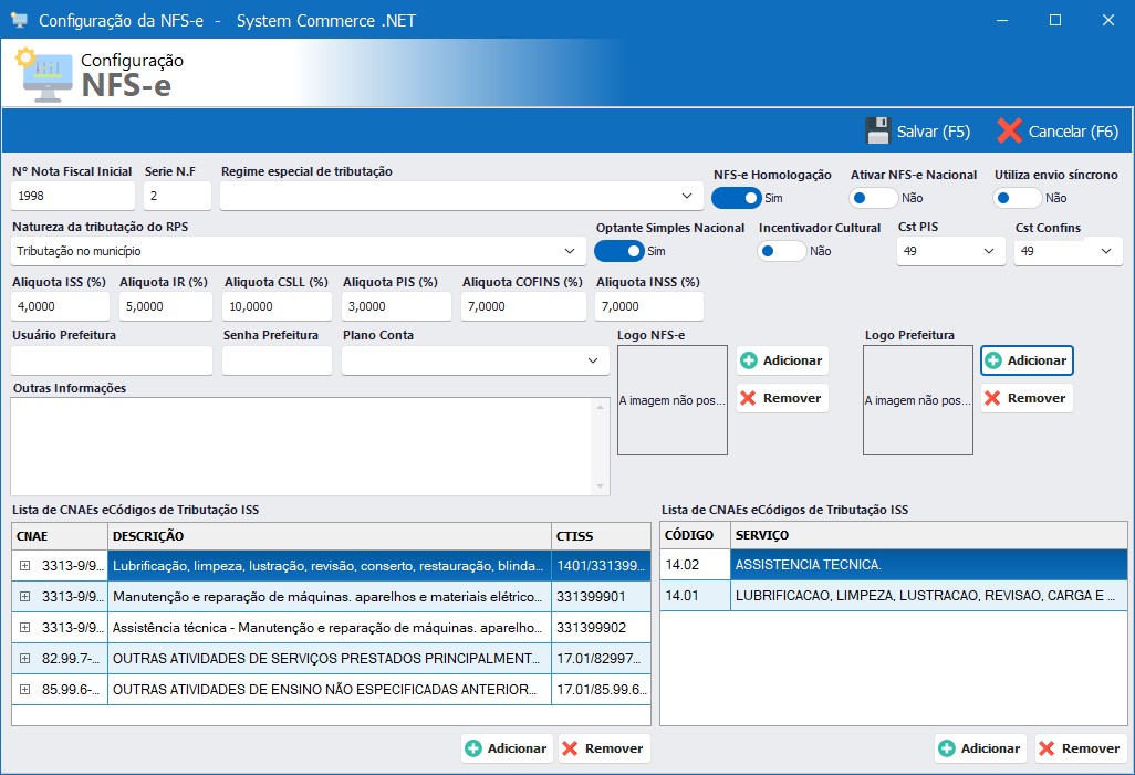 Nota Fiscal de Serviço