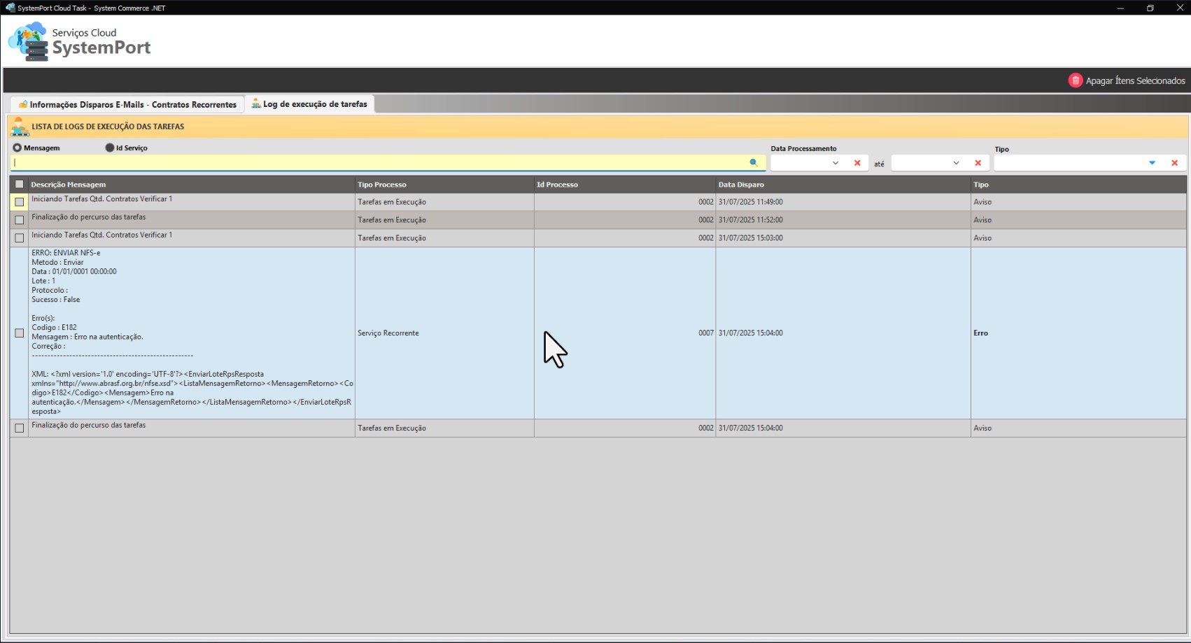 Configurações do Sistema